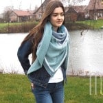 Dreieckstuch stricken - XL-Tuch Meerblick