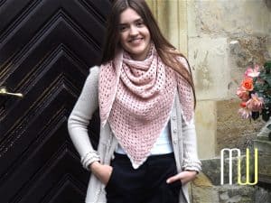 Dreieckstuch häkeln – Lykkelig gibt es jetzt auch in Merino