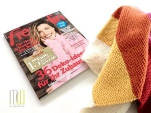 die freundin 23/2016 liebt die Babydecke Caspar